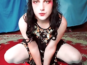 CrossdresserKitty is a hot shemale in a MILF dress, enjoy the show.