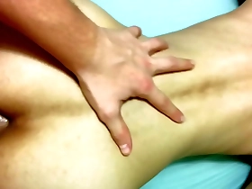 Gay Asian man gets anal sex while on top.