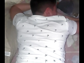 Gay twinks having bareback sex with cum finale