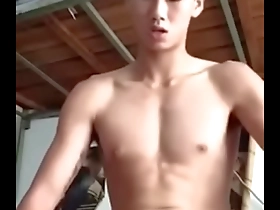 Young Asian boys masturbate.