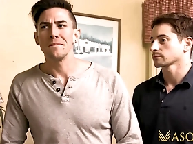 Muscular Jack Hunter has a gay lover named Taylor Reign in this scene.