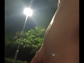 Public park encounter with naked Asian beauty ends up in a great orgasm