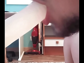 Good gay blowjob - Deepthroat, amateur gay man gives a good blow job