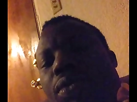 Gay masturbation with a big black cock