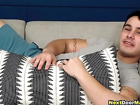 Gay porn with a workout and bareback threesome