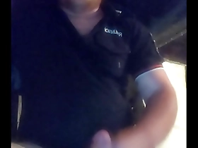 A Russian police officer’s secret life is exposed in a leaked video where he masturbates and swallows his own semen.
