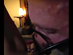 Young white gay gives blow job to older Puerto Rican man