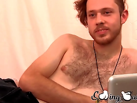 Hairy and horny: Gay Woody Johnsons intense scrotum fetish and big cock masturbation scene