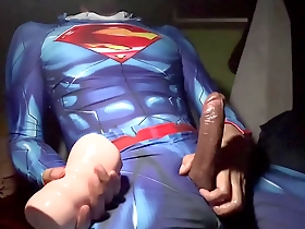 Superman from Thailand goes solo with a sex toy.