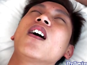 Gay fetish fun with electrosex and uniformed Asian doctors