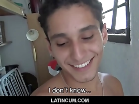 A young Latino twink gets paid to have sex with his gay boss on a webcam site.