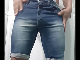Gay masturbation with rough anal sex and facial finish