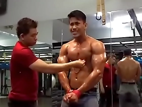Gay Asian gym slaves nipples