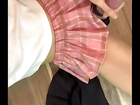 First time in a female crossdresser costume, solo play.