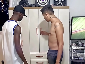 A hot gay hitchhike gets a ride to pleasure land with a black cock lover.