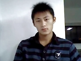 Asian cam show with solo boy performance