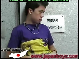 A sexy Japanese bottom boy enjoys rough anal sex.