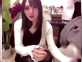 Beautiful crossdresser masturbates and enjoys pleasure alone.