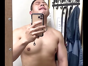 Gay muscle worship and dick jerking in a hot scene