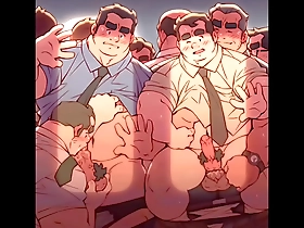 Hot gay sex: blowjob, anal, and more in Makumoon animation compilation