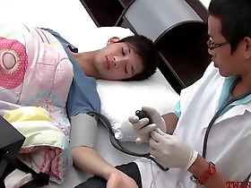 Young Asian boy gets a medical checkup with a sexual twist.