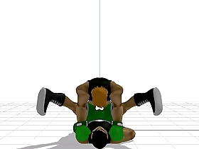 Little Macs gay sex scene in Punch Out game is animated.