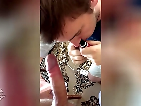 Young and straight Russian gives blow job to gay man
