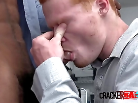 Red-haired gay guy gets rough and deep penetration during the audition