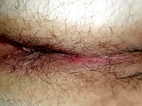 Young gay guy showing off his hairy ass for the first time.
