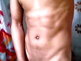 Interracial beauty enjoys solo pleasure with creamy cum and leche