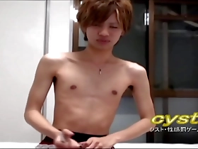 Straight and hip Yamatos wild gay anal scene with a vibrator and a dildo.