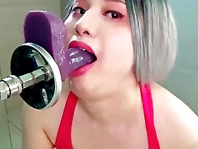 Gay amateurs try out deepthroat with a dildo before the real thing.