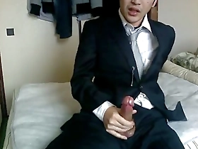 This is a solo pleasure experience of an Asian man in a hotel room.
