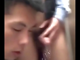 Asian cuties engage in a fun piss play in the bathroom