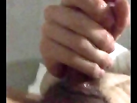 Skinny Asian mans first ever solo pleasure experience