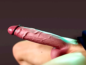 A huge white cock gets very much inside in a gay scene.