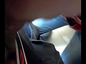 Deep throat BJ in public for gay sex