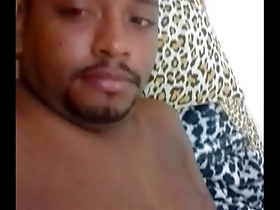 Hot black chick squirts while she is alone in the video.