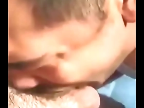 A hot married man gets a deep blow job