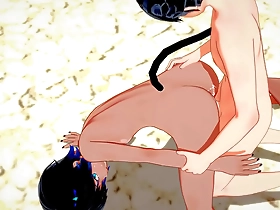 Japanese sissy boy gets hard cock inside her ass