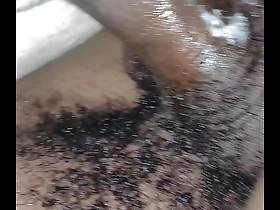 Beautiful woman enjoys pleasure from sex toys and gets covered in cum