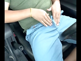 New homemade video of a solo boy masturbating in the car.